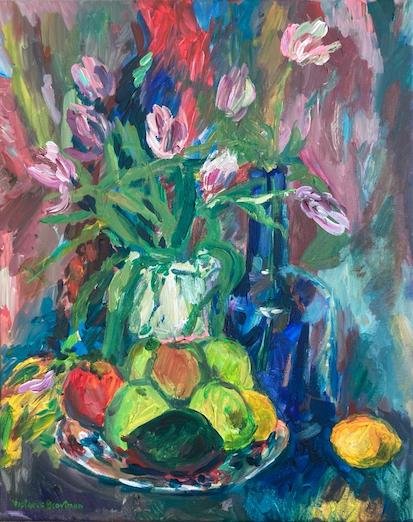 Still Life<br>2021. 16&Prime;x20&Prime;. Acrylic on canvas<br>In private collection