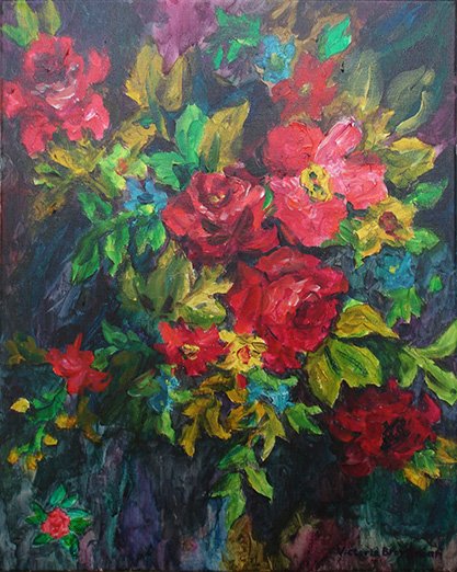 Russian Pattern<br>2012. 16&Prime;x20&Prime;. Acrylic on canvas<br>In private collection