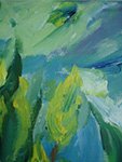 Fragment 1 of Green Tulips. 2013