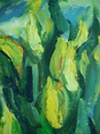 Fragment 3 of Green Tulips. 2013