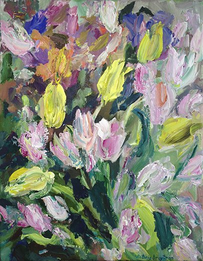 Waiting for Spring<br>2014. 14&Prime;x18&Prime;. Acrylic on canvas<br>In private collection