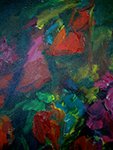 Fragment 1 of Winter Cherry. Russian Textile Ornament with Winter Cherries. 2010