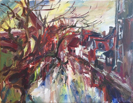 Bruges<br>2015. 18&Prime;x14&Prime;. Acrylic on canvas<br>In private collection