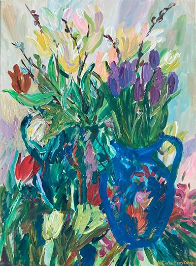 Spring<br>2022. 18&Prime;x24&Prime;. Acrylic on canvas